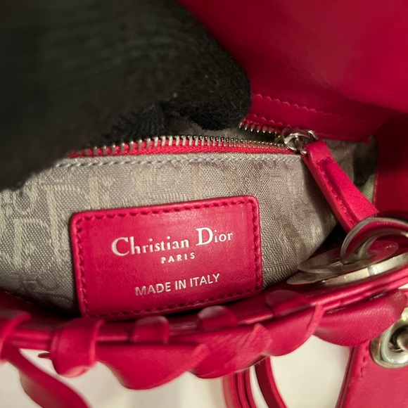 🎀Christian Dior Lady Dior Bag Bow Cannage Quilt Lambskin LIMITED EDITION - Picture 17 of 17